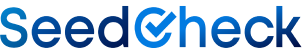 SeedCheck logo in blue